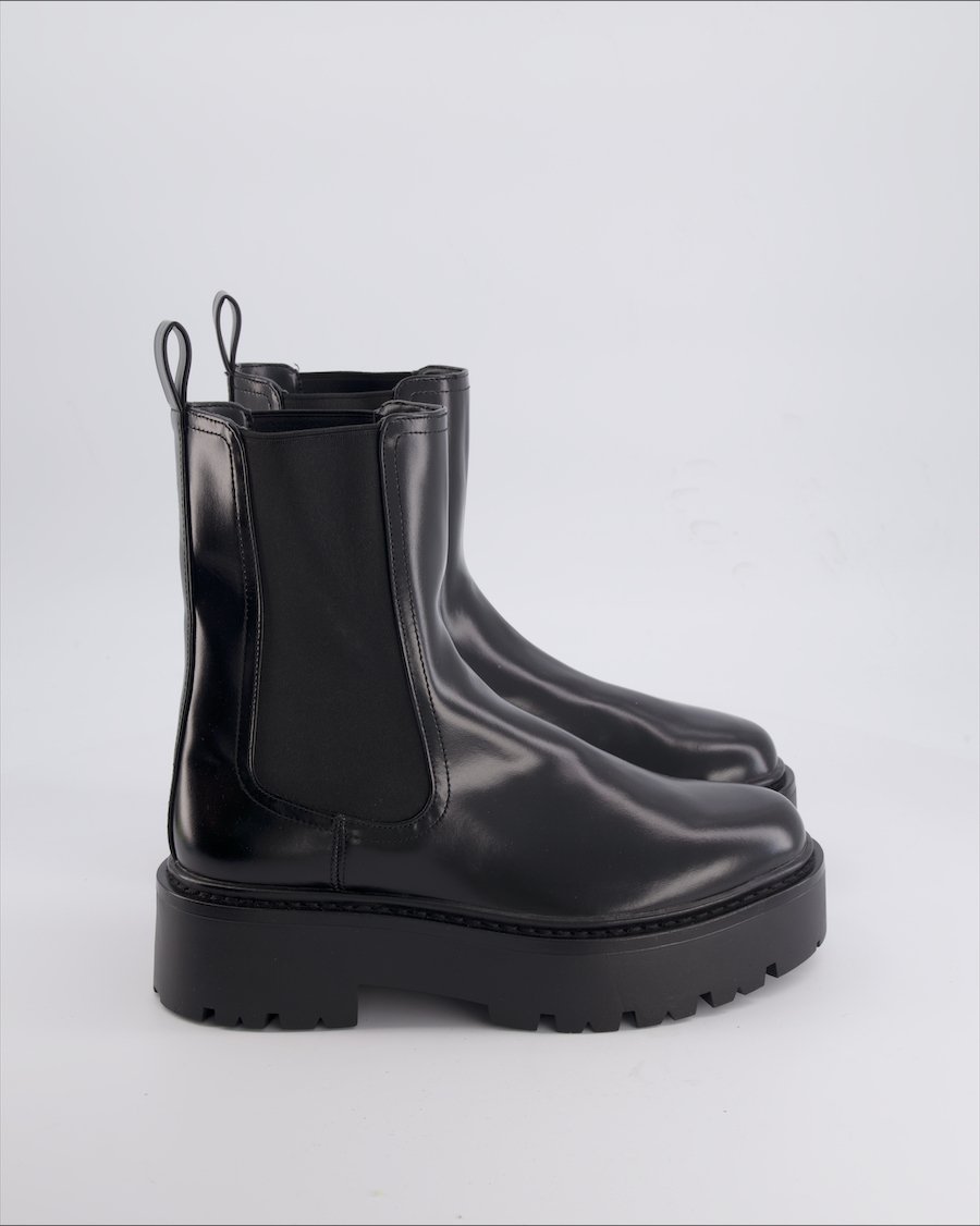 H&M Ankle Boots Leather Black 41 EU
