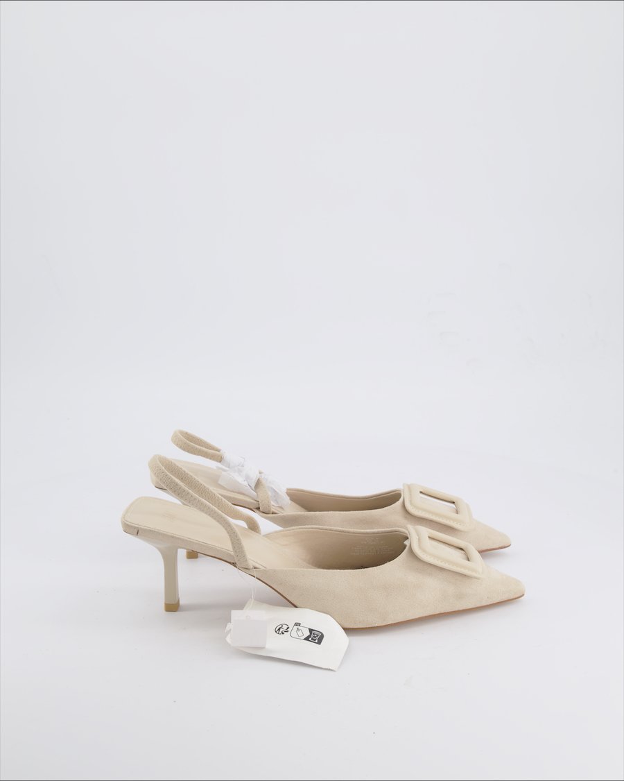H&m Heels Suede Beige 41 EU