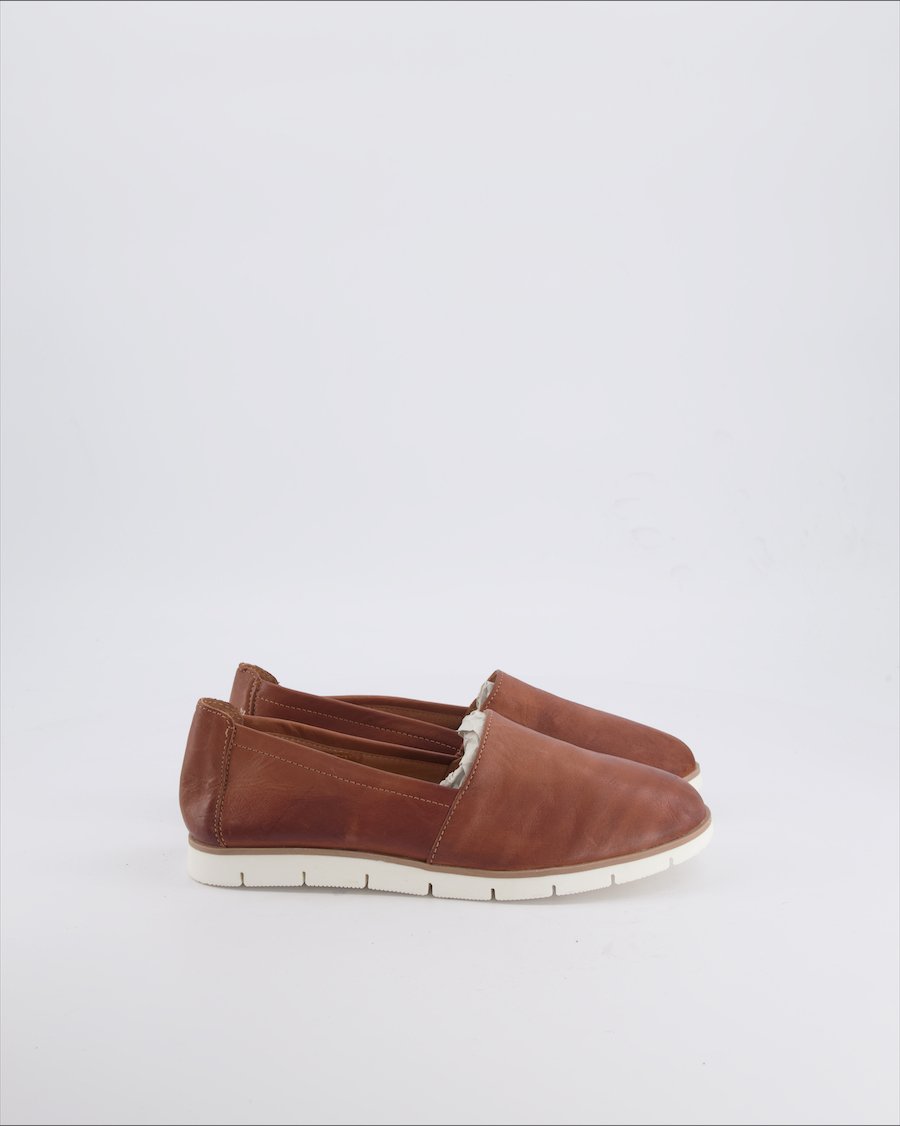Roberto Santi Flats Leather Brown 38 EU