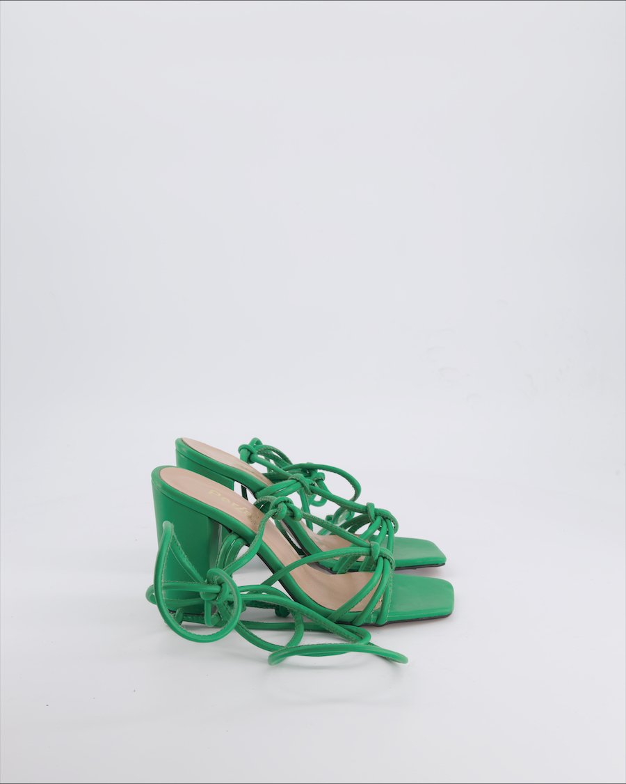 Perla Shoes Heels Vegan leather Green 36 EU