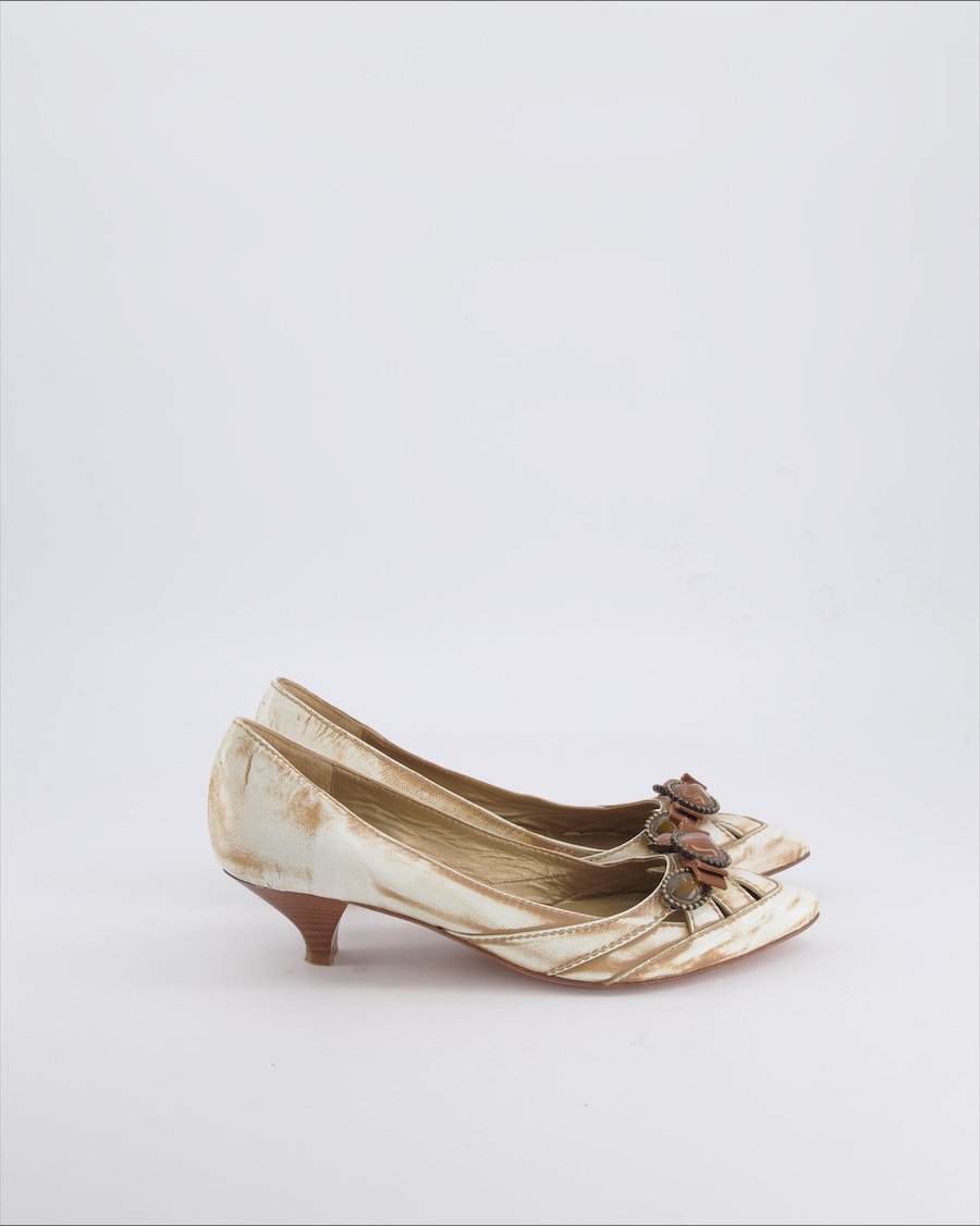 Latitude Heels Leather Beige 39.5 EU