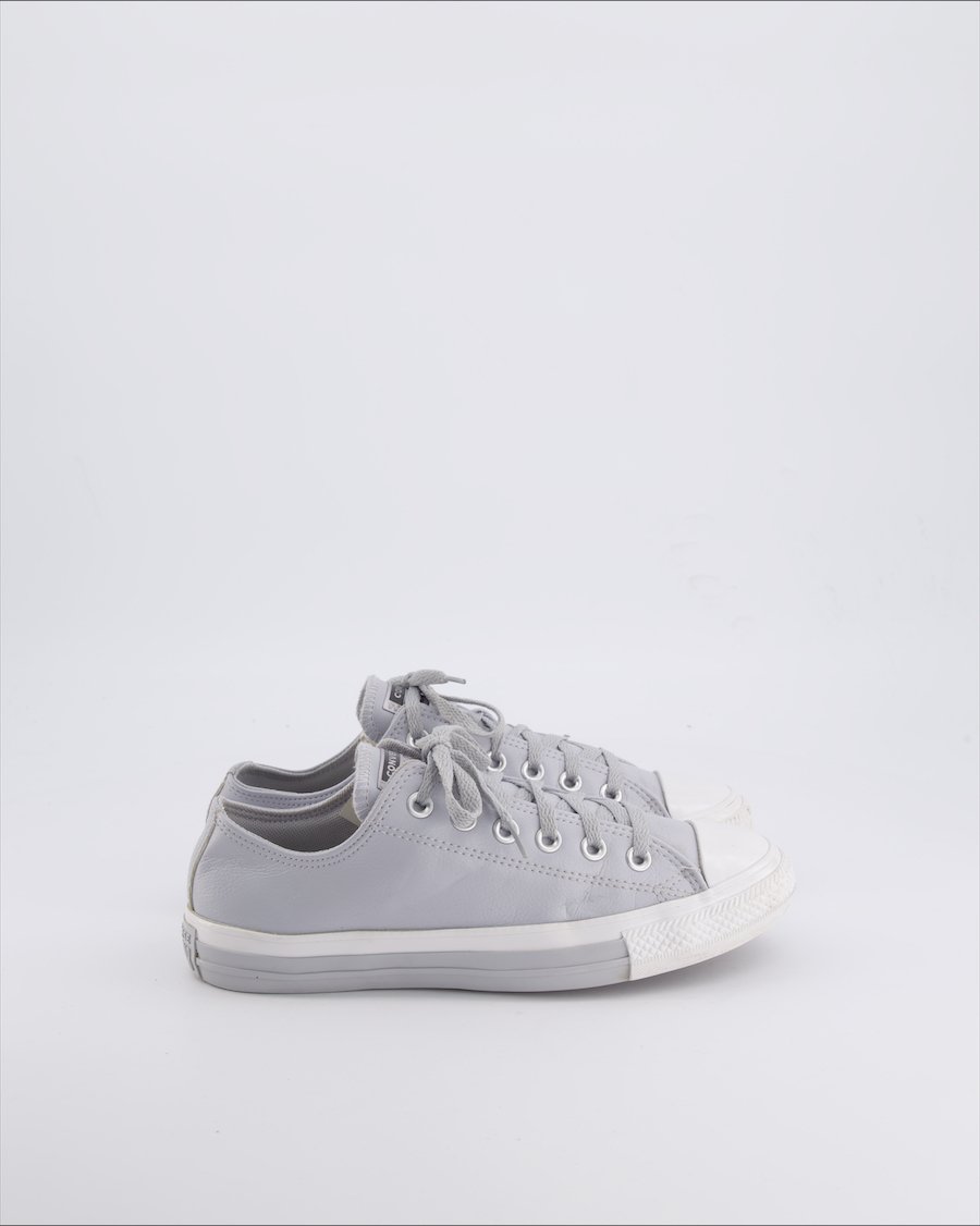Converse Trainers Leather Grey 38 EU
