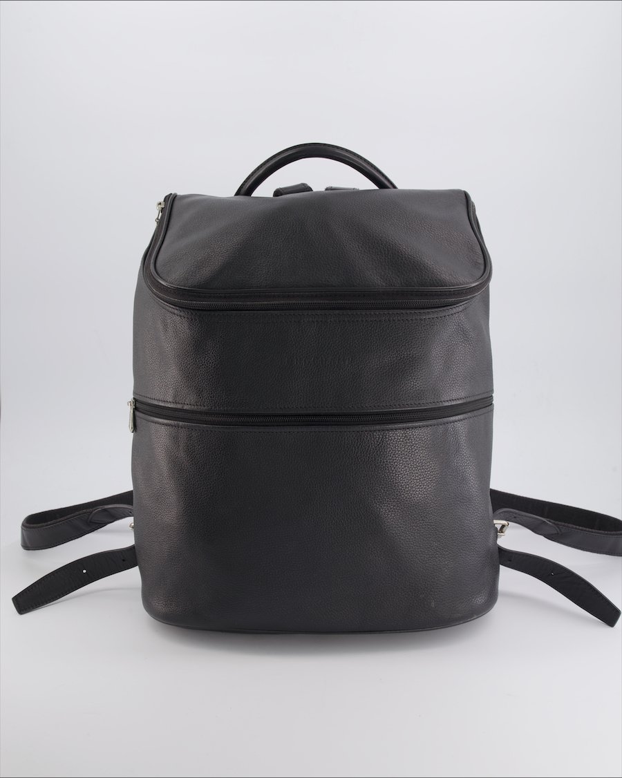 Longchamp Backpacks Leather Black