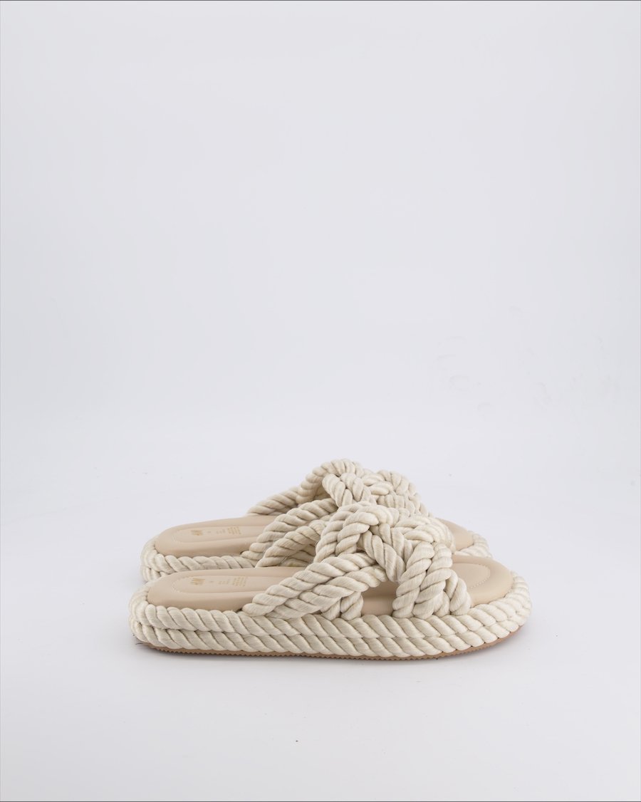 H&M Sandals Cloth Beige 36 EU