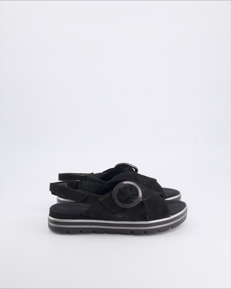 Gabor Sandals Suede Black 39 EU