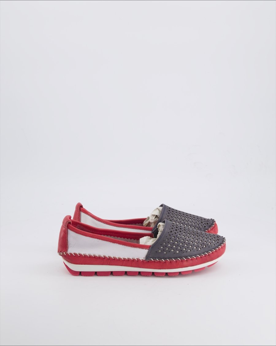 Gemini Flats Leather Red 39 EU
