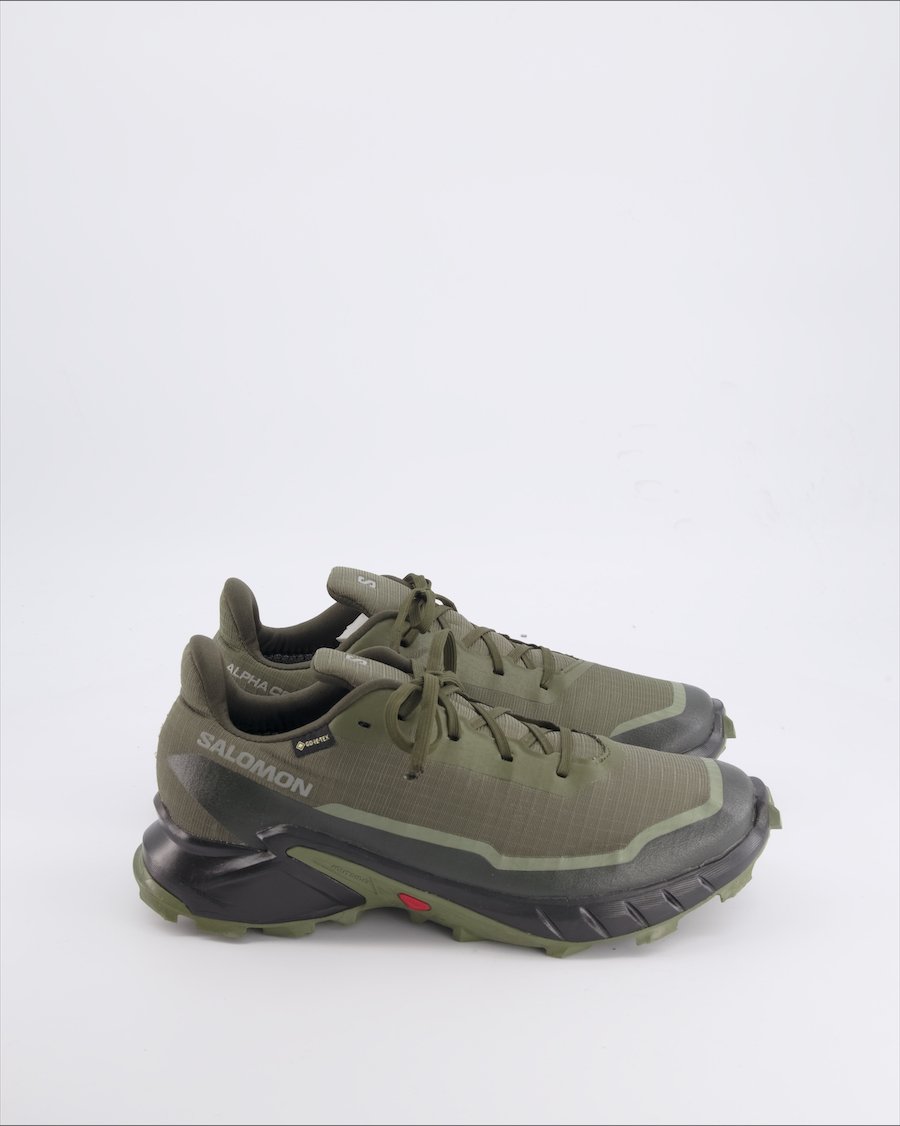 Salomon Alpha Cross 5  trainers Leather Green 42 EU