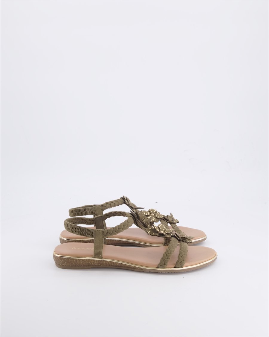 Graceland Sandals Suede Green 40 EU