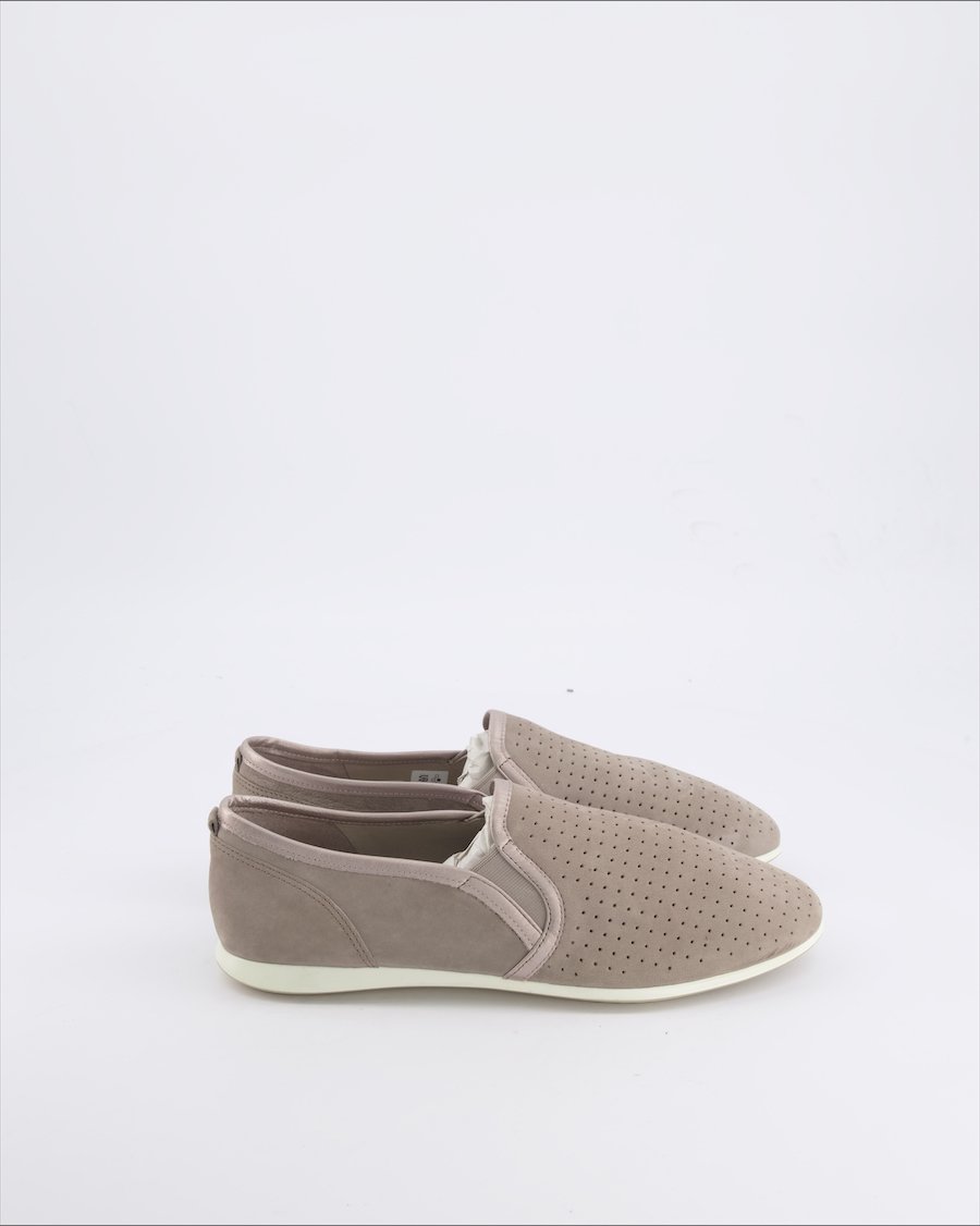 Ecco Flats Leather Grey 39 EU