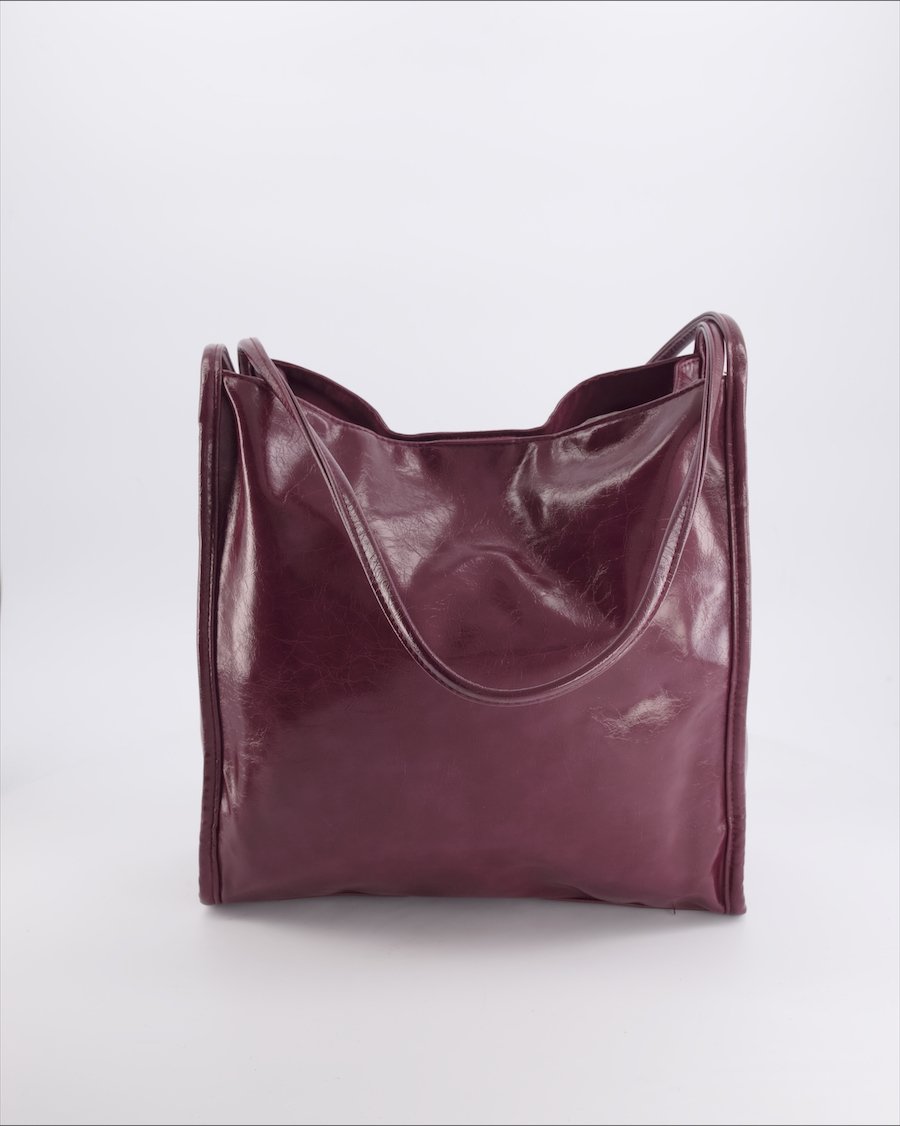 Pieces Shoulder bags Vegan leather Purple