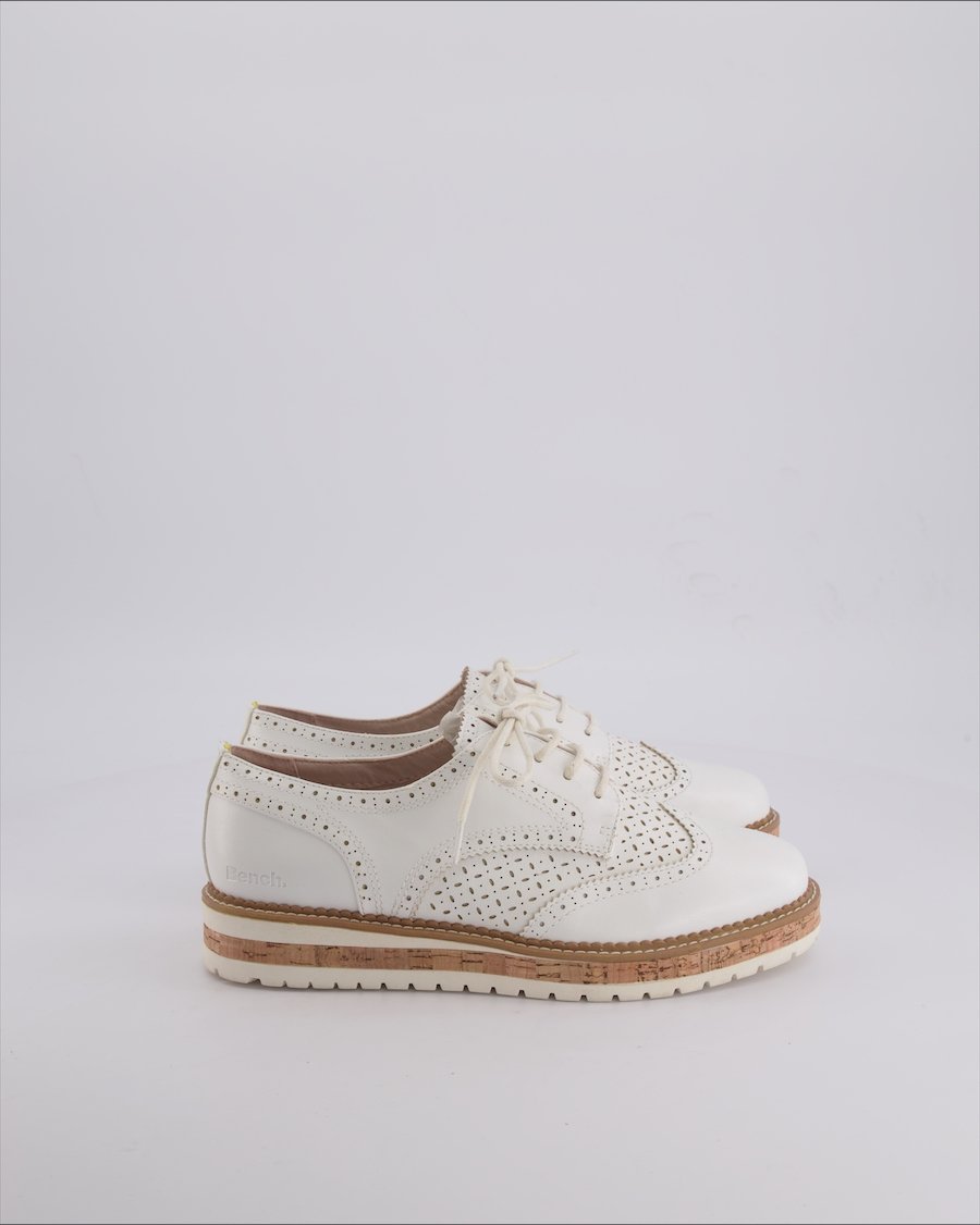 Bench Lace ups Vegan leather White 39 EU