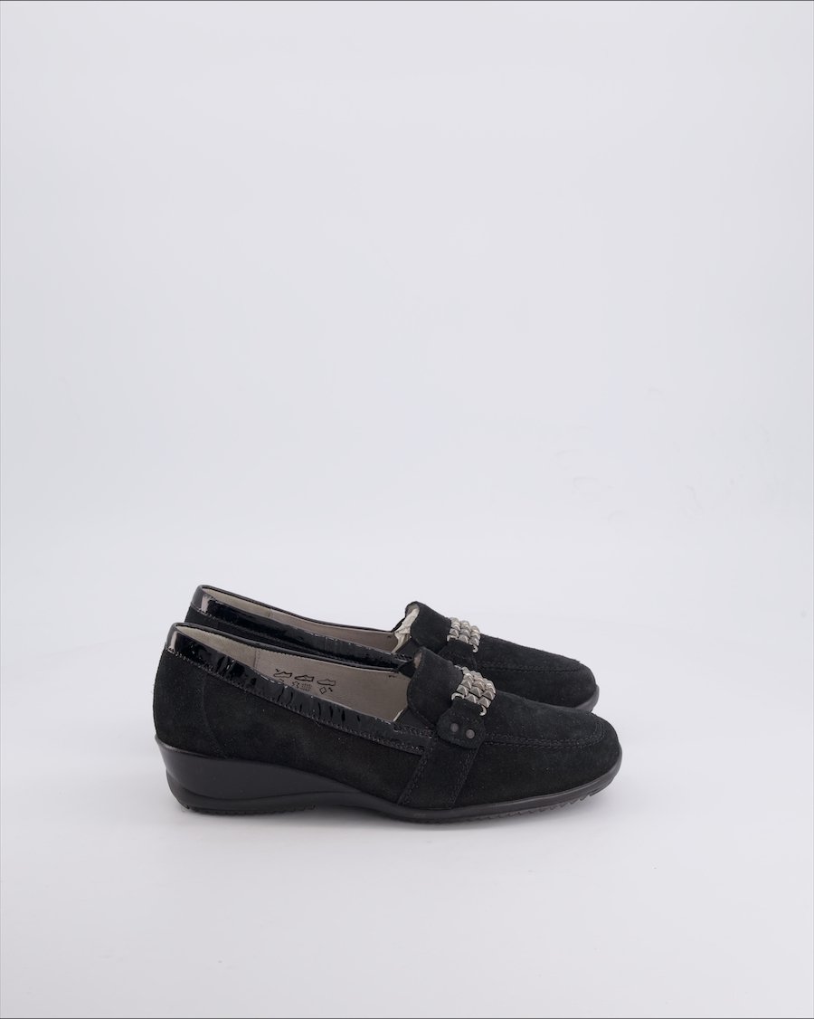 Waldlaufer Flats Suede Black 36 EU