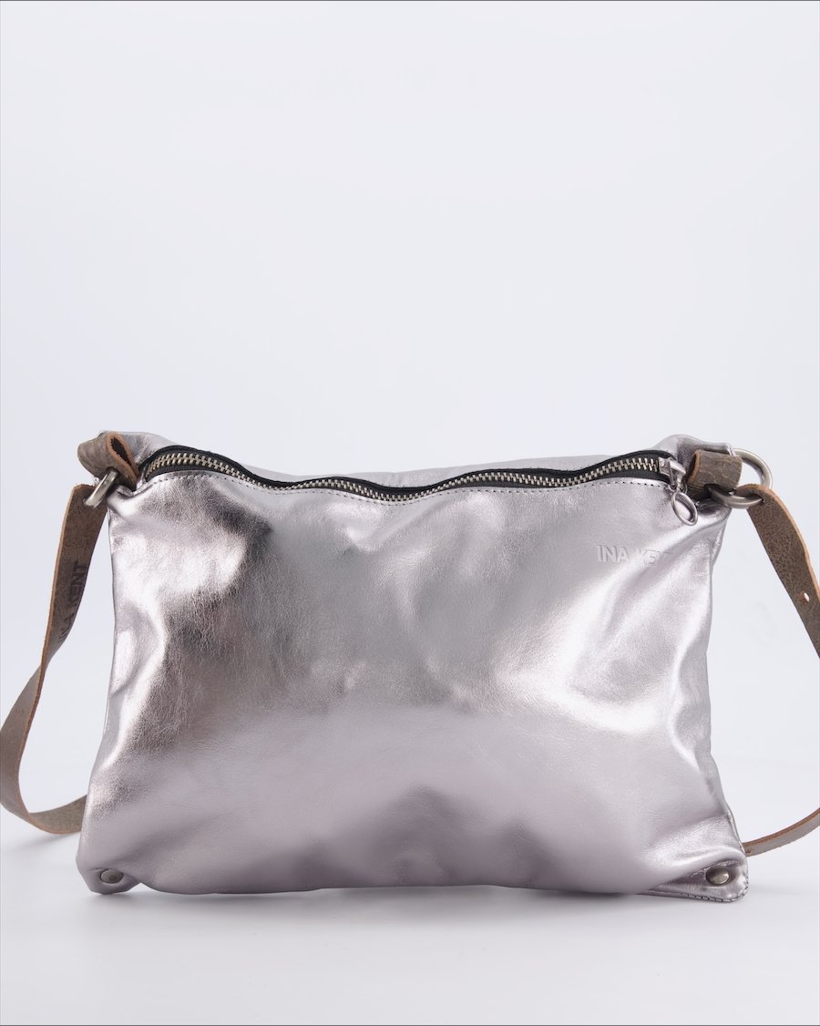 Ina Kent Crossbody bags Leather Silver