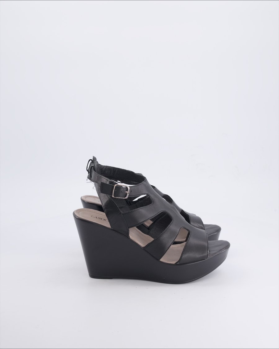 Lasocki Sandals Vegan leather Black 39 EU
