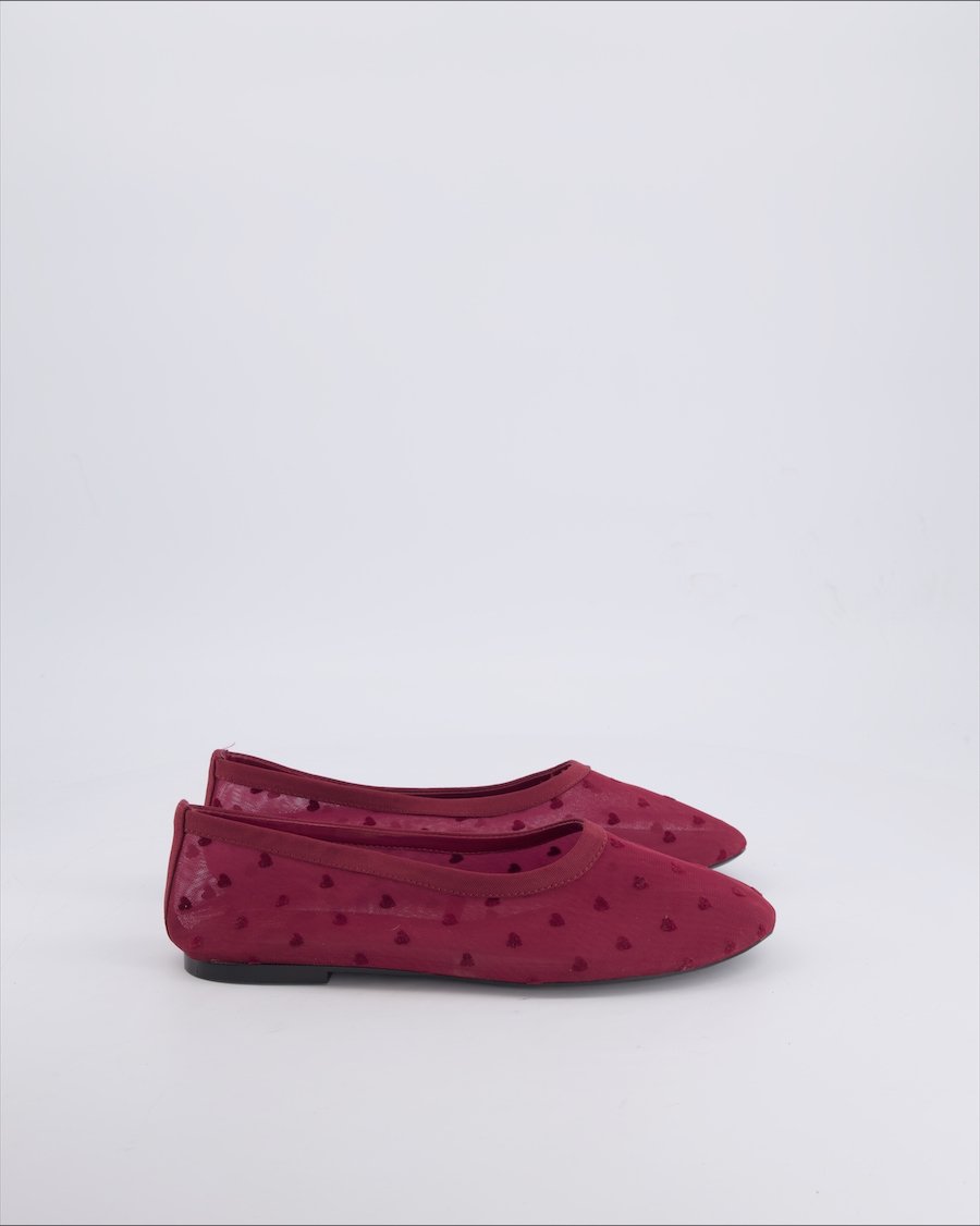 Zara Ballet flats Cloth Burgundy 39 EU