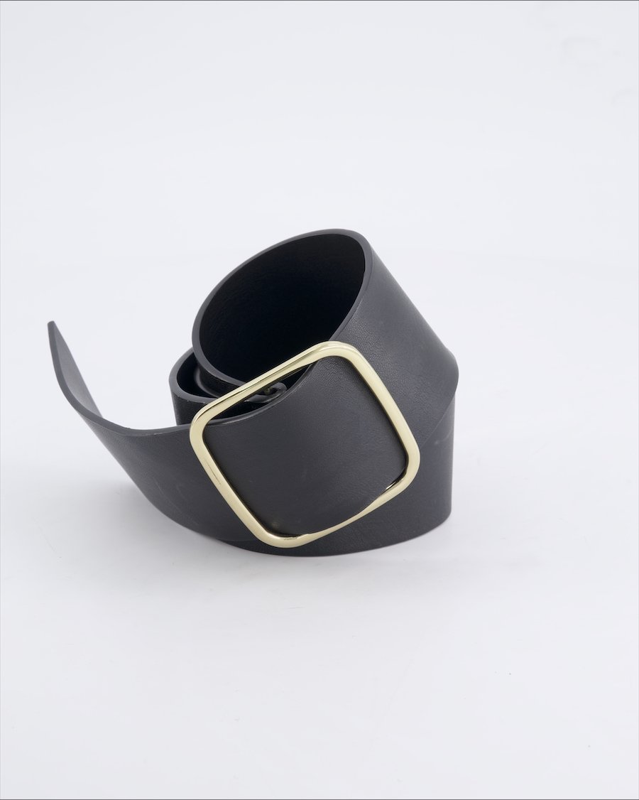 La Redoute Chains Leather Black 100 cm