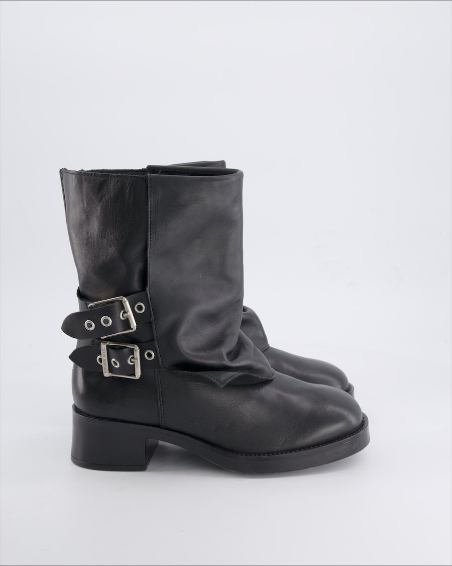 Steve Madden Ankle Boots Leather Black 38 EU