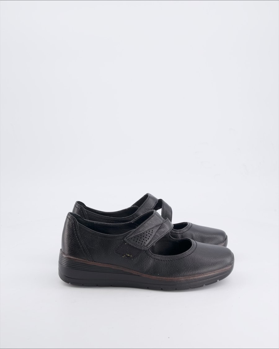 Easy Street Flats Leather Black 37 EU