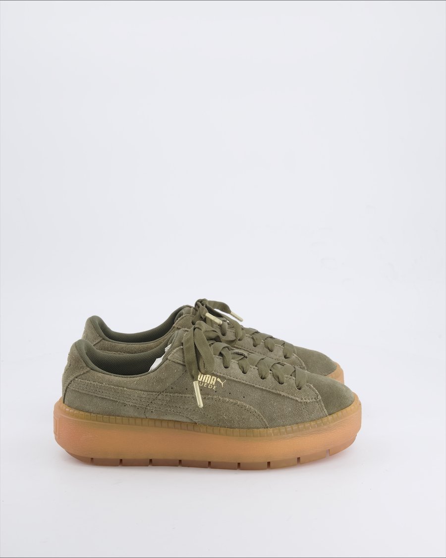Puma Trainers Suede Khaki 38 EU