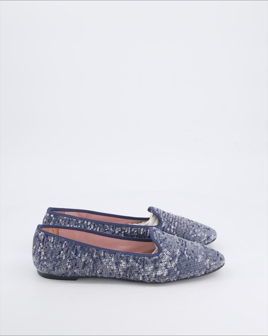 Pretty Loafers Ballet flats Cloth Blue 41 EU
