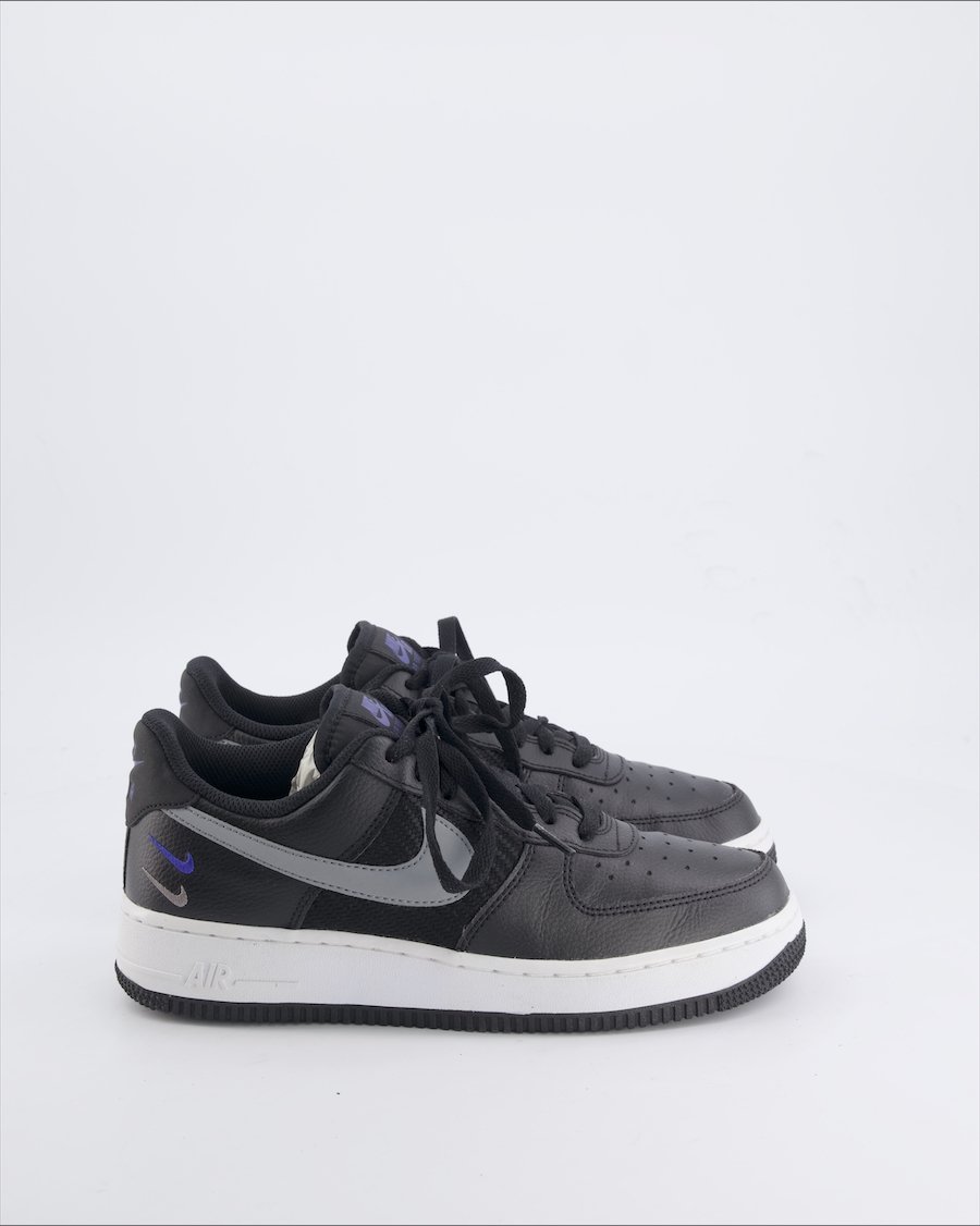 Nike Air Force 1 Low Trainers Leather Black 40 EU
