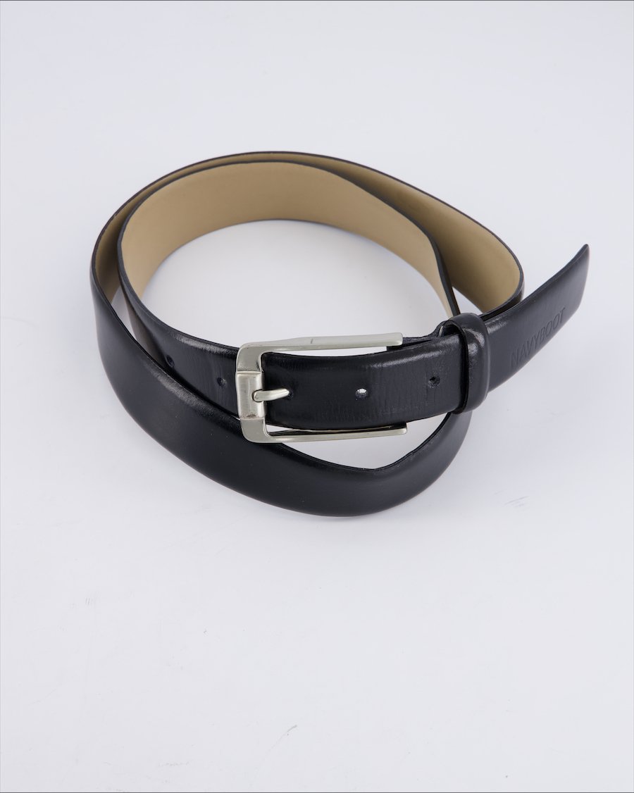 Navyboot Belts Leather Black 105 cm