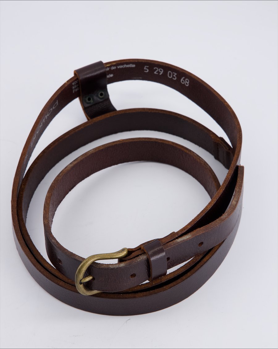 Promod Chains Leather Brown 85 cm