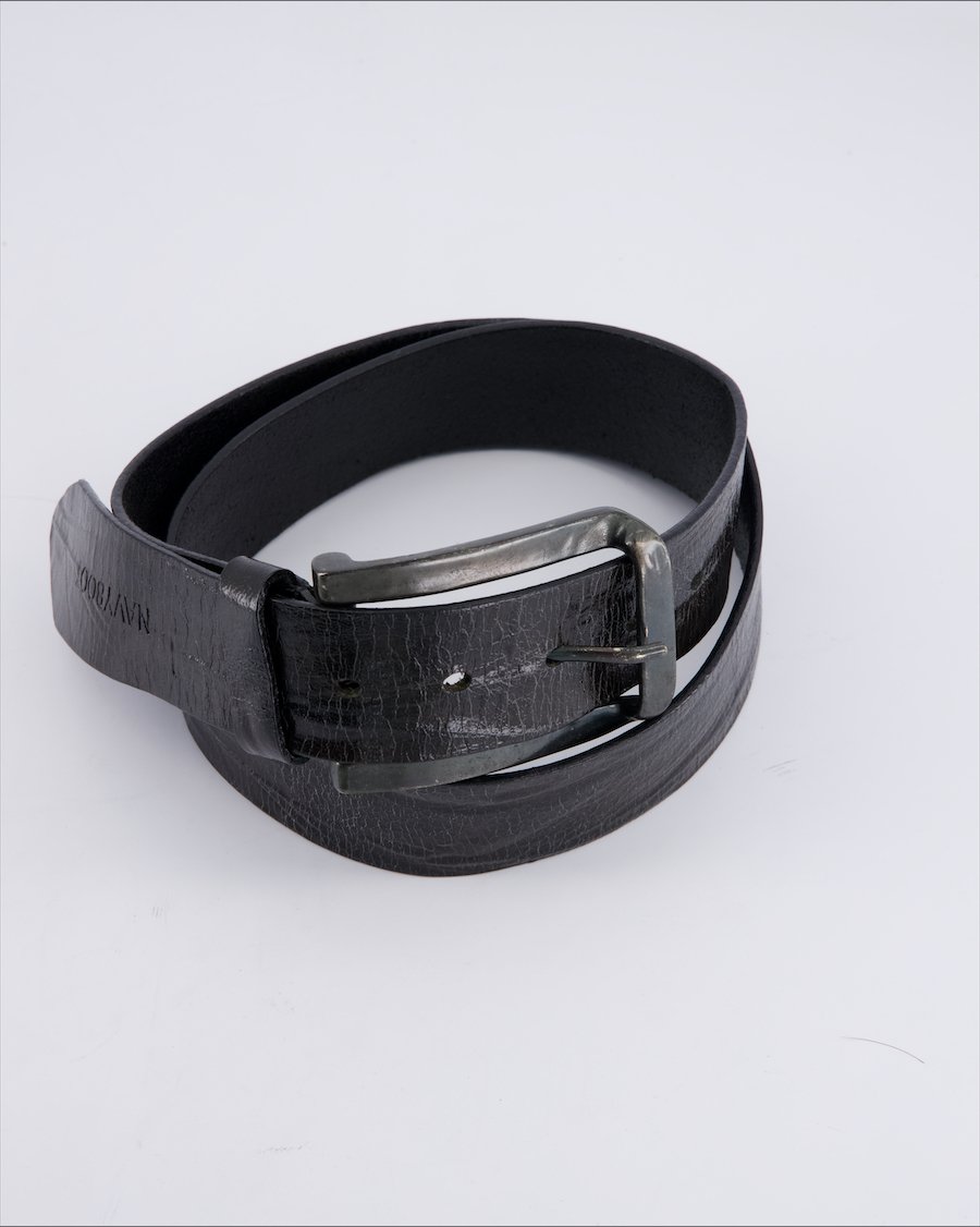 Navyboot Belts Leather Black 95 cm