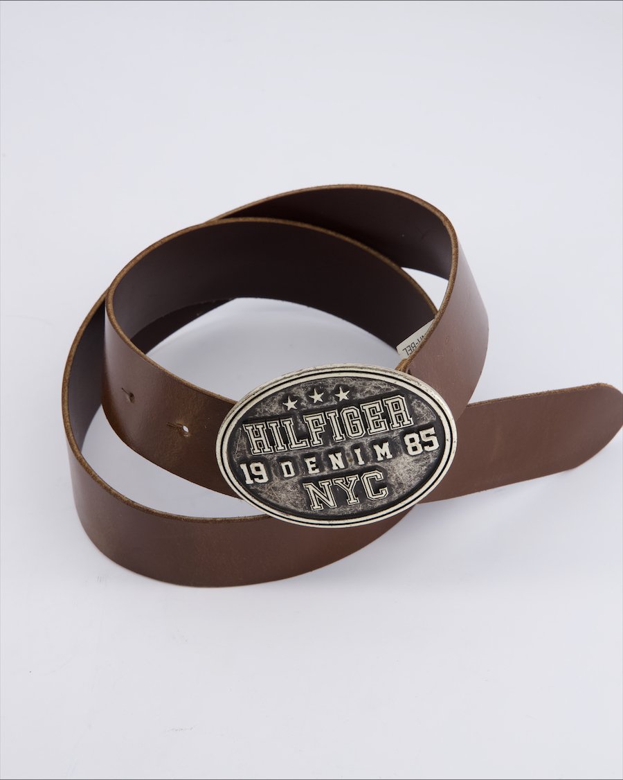 Hilfiger Denim Belts Leather Brown 90 cm