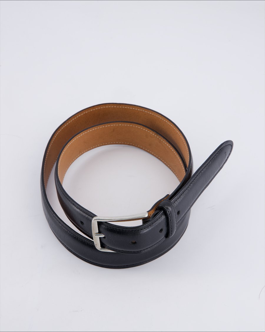 Massimo Dutti Leather Leather Black 90 cm