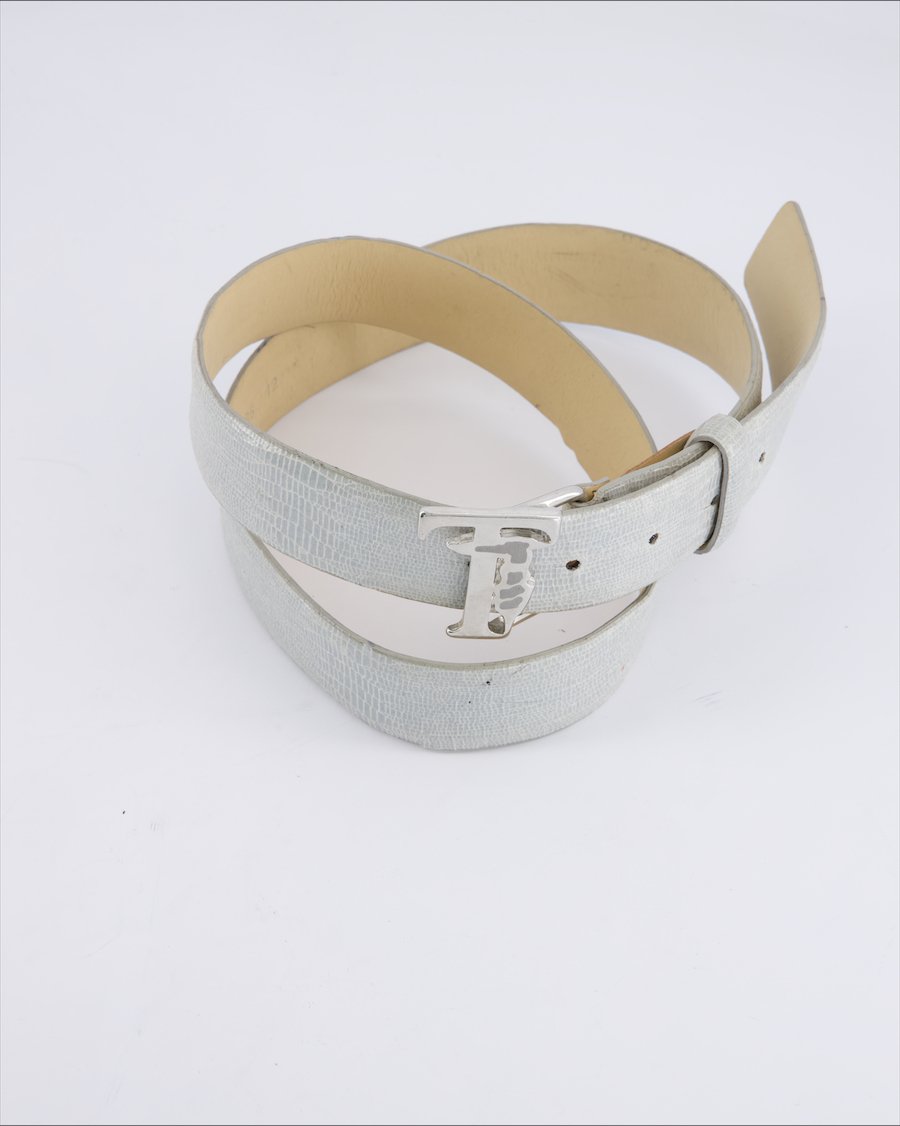 Trussardi Others Leather Silver 95 cm