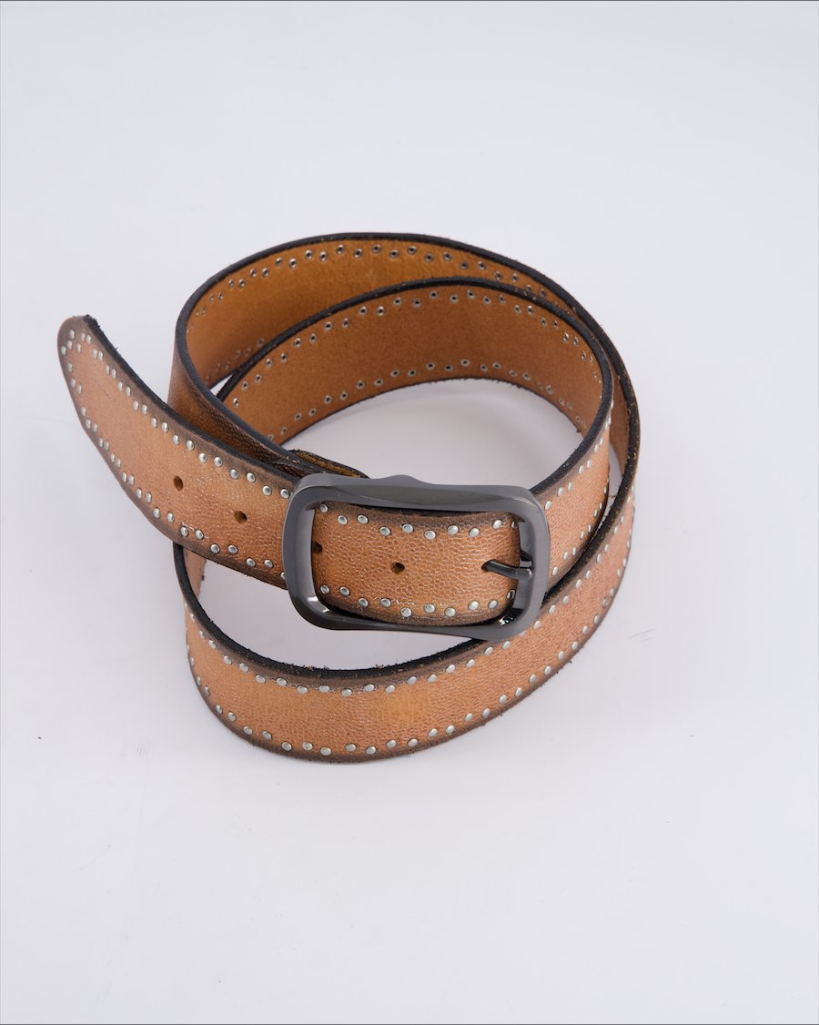 Unbranded Leather Leather Brown 95 cm