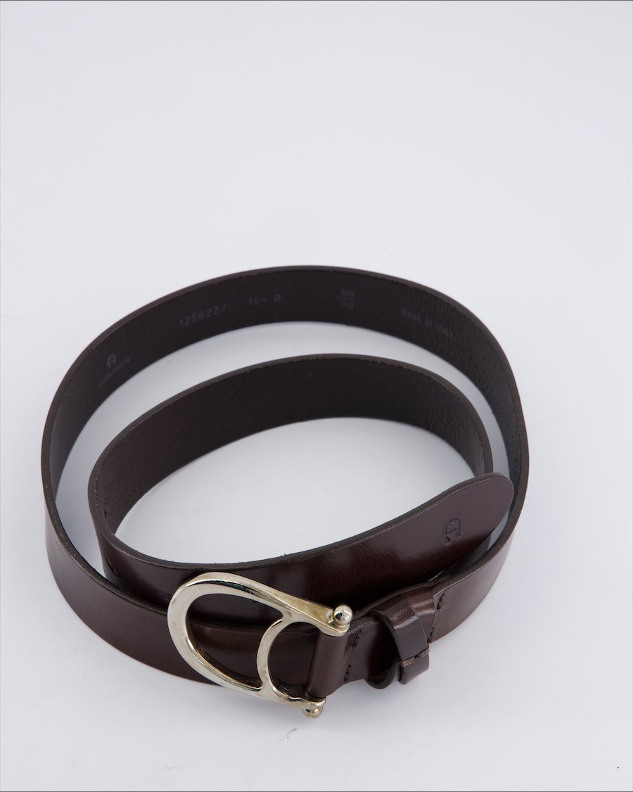 Aigner Leather Leather Brown 90 cm