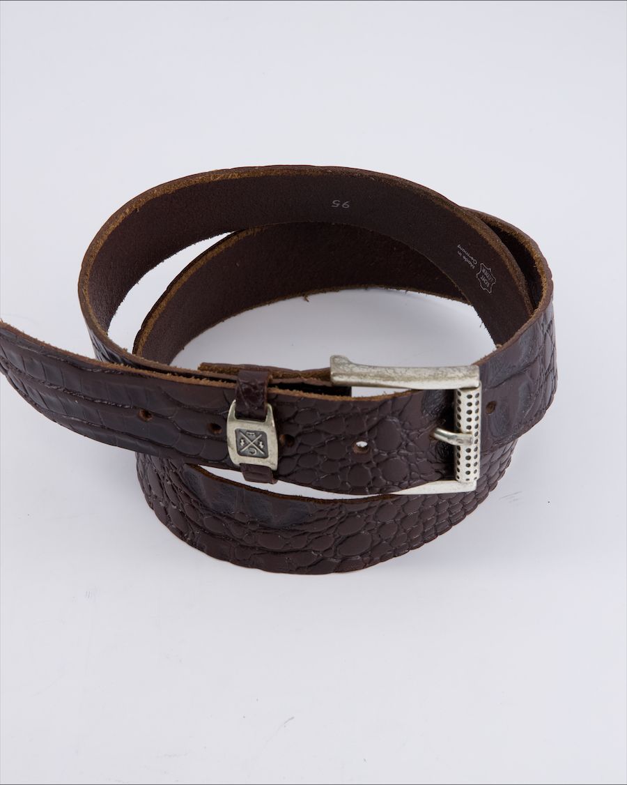 Camp David Belts Leather Brown 95 cm