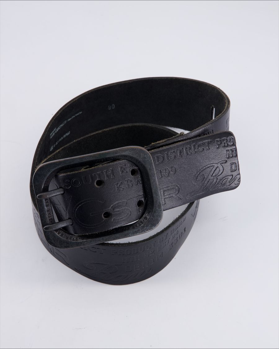 G Star Raw Belts Leather Black 90 cm