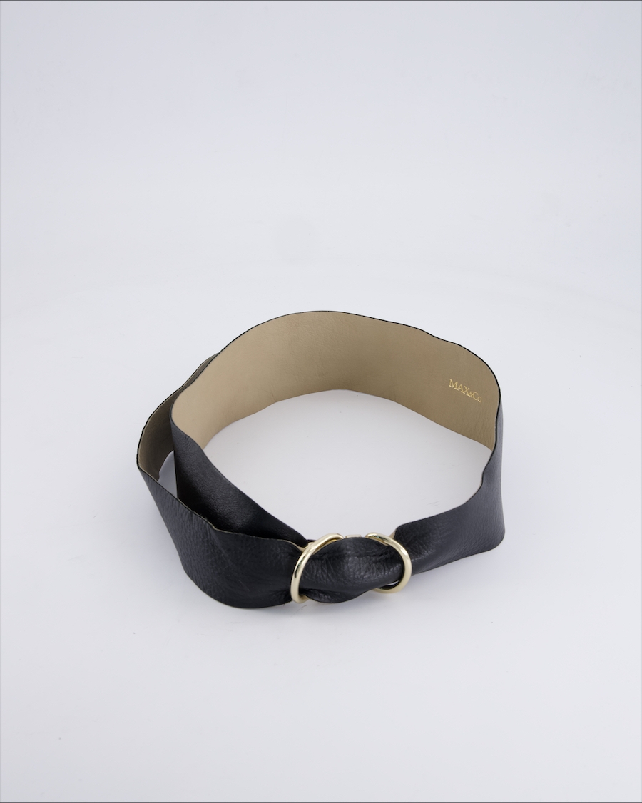 Max & Co Leather Leather Black 80 cm