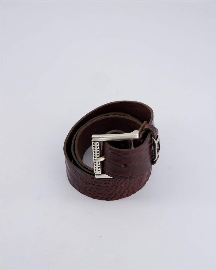 Camp David Belts Leather Brown 90 cm