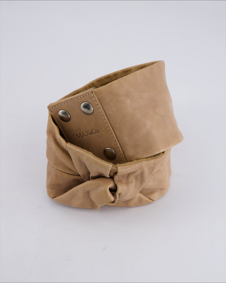 Max & Co Leather Leather Beige M International