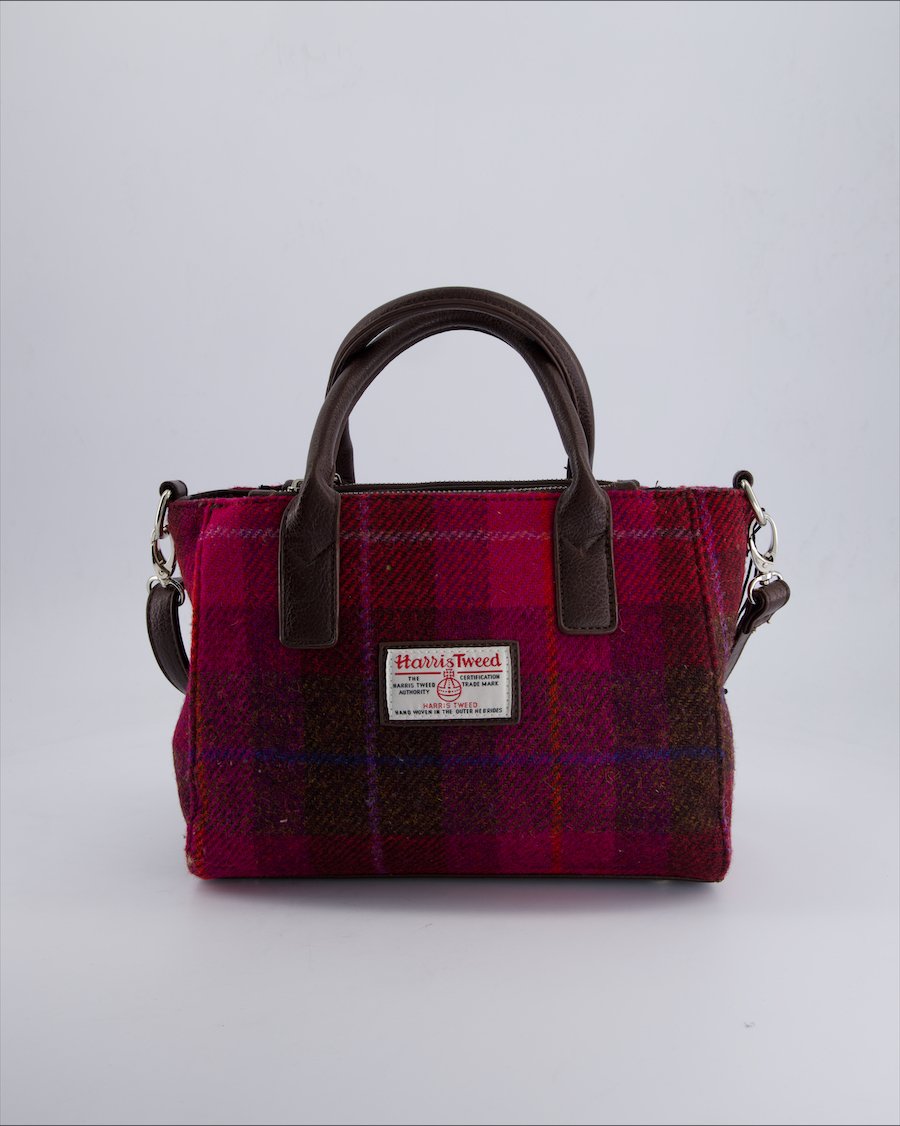 Harris Tweed Handbags Wool Purple