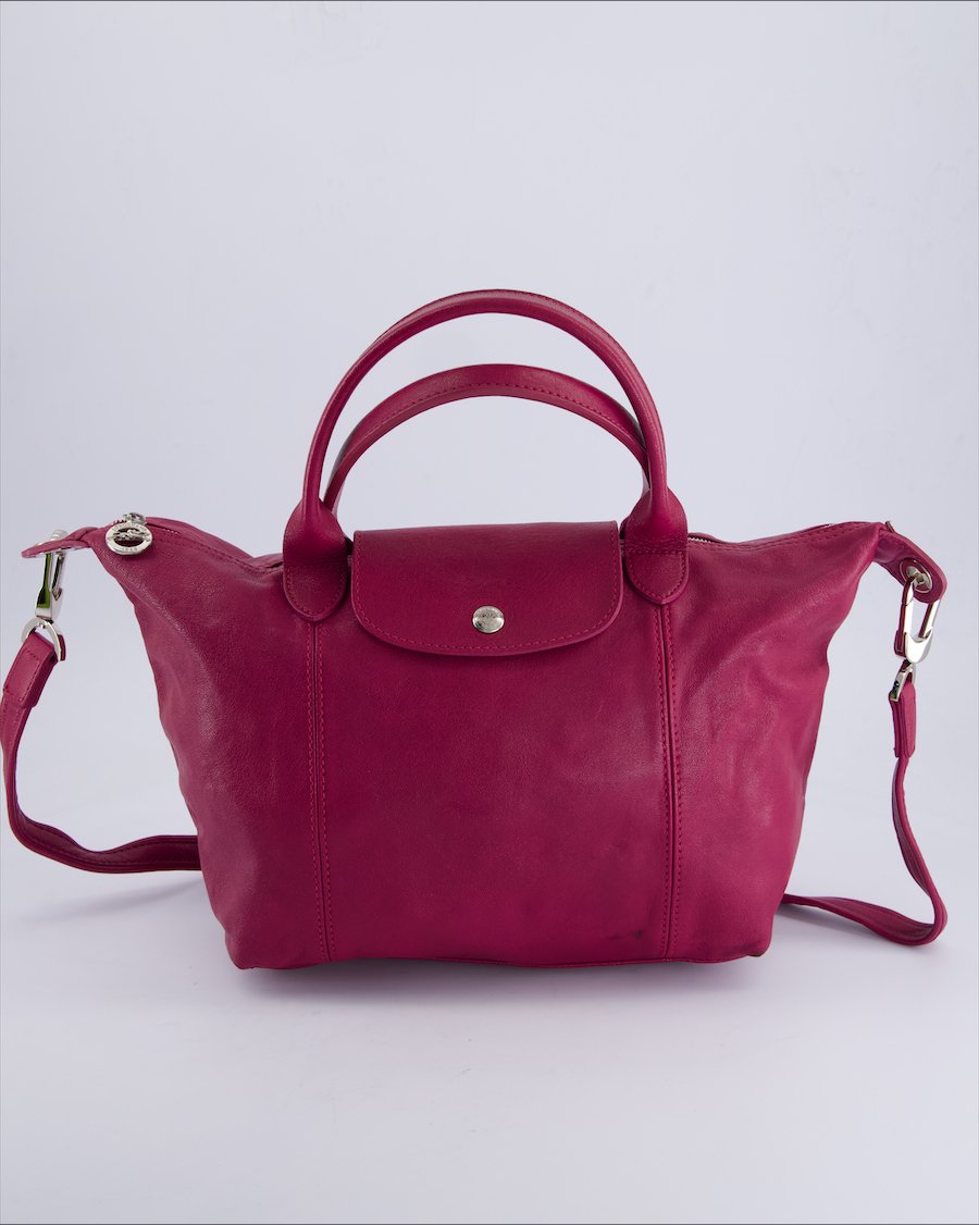 Longchamp Handbags Leather Purple