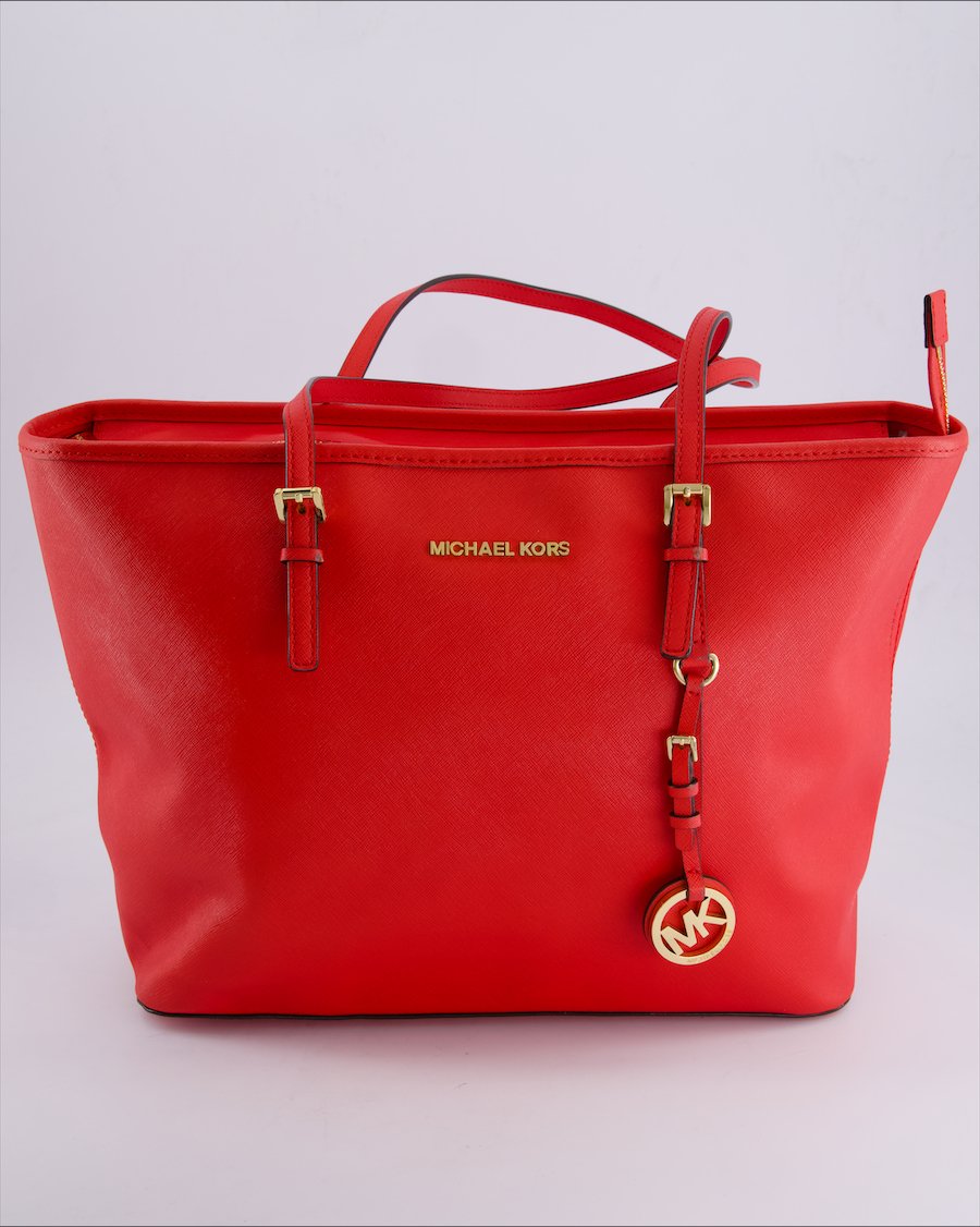 Michael Kors Handbags Leather Red