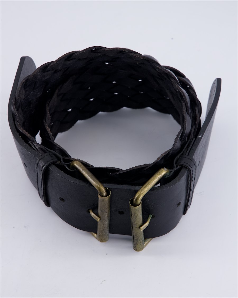 Alex & Pierre Chains Leather Black 95 cm