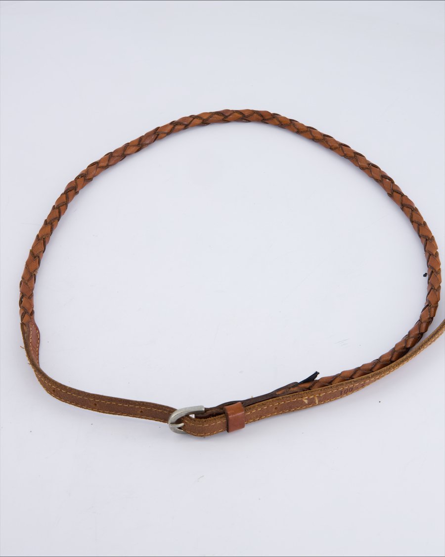 Massimo Dutti Chains Leather Brown 85 cm