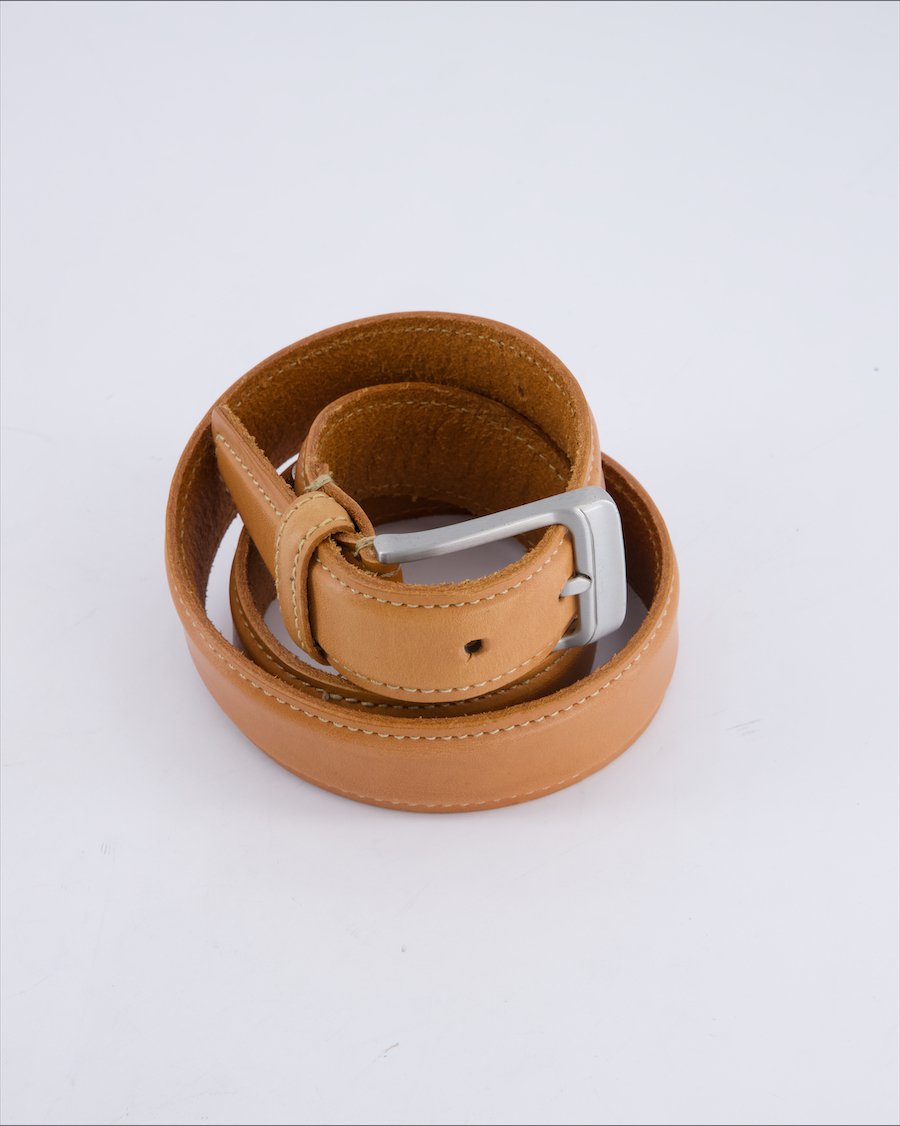 Massimo Vincitore Belts Leather Camel 85 cm