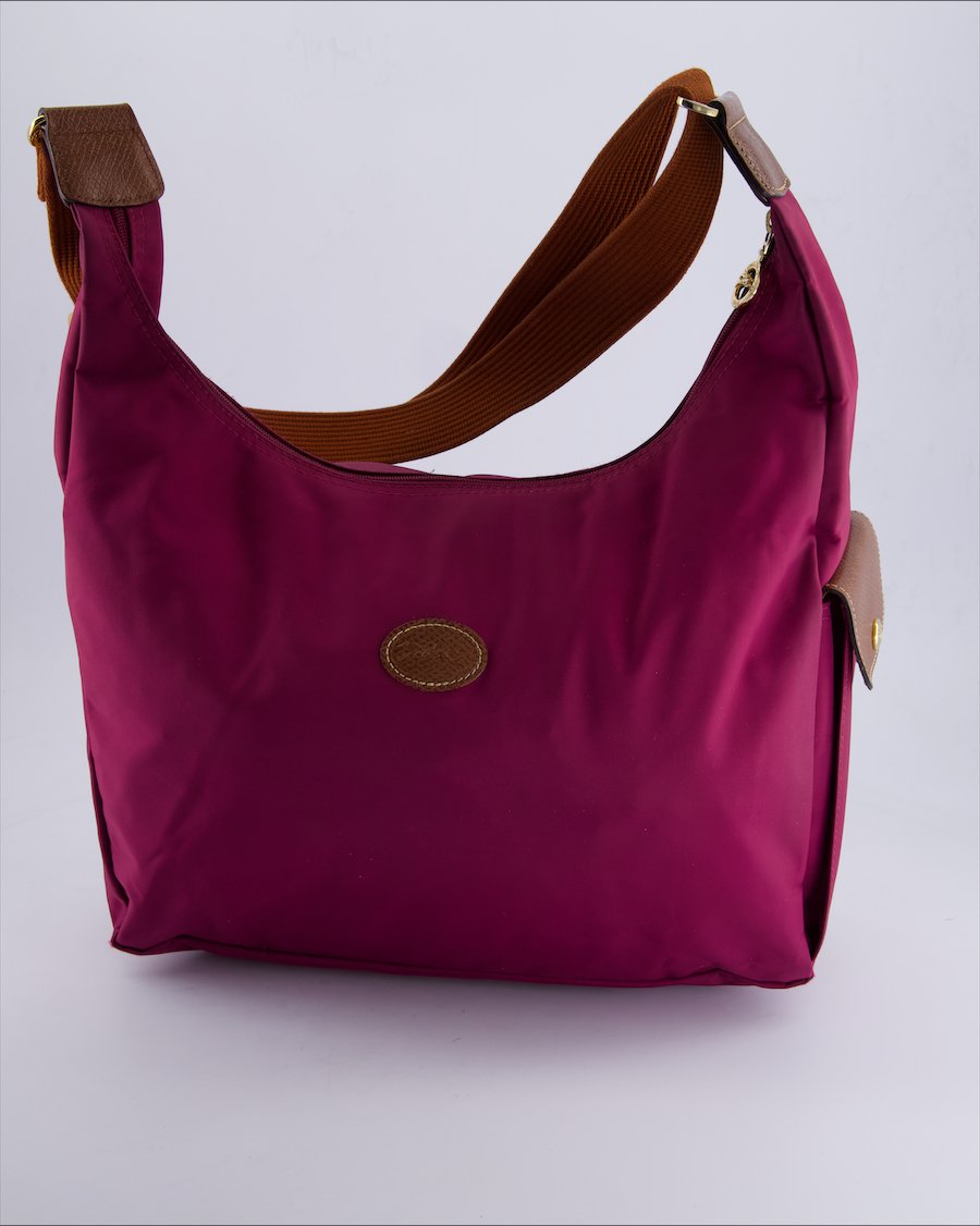 Longchamp Shoulder bags Cloth Purple