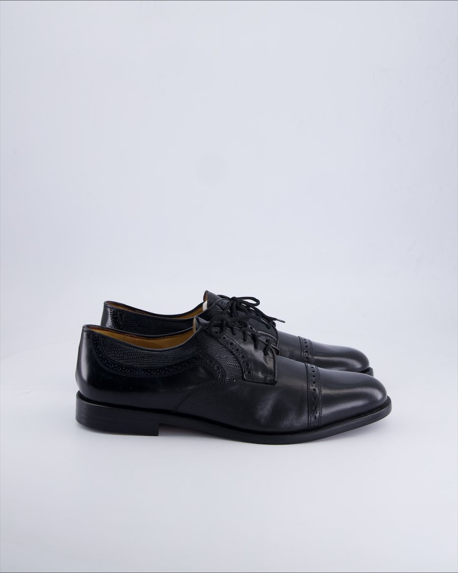 Unbranded Lace ups Leather Black 46 EU