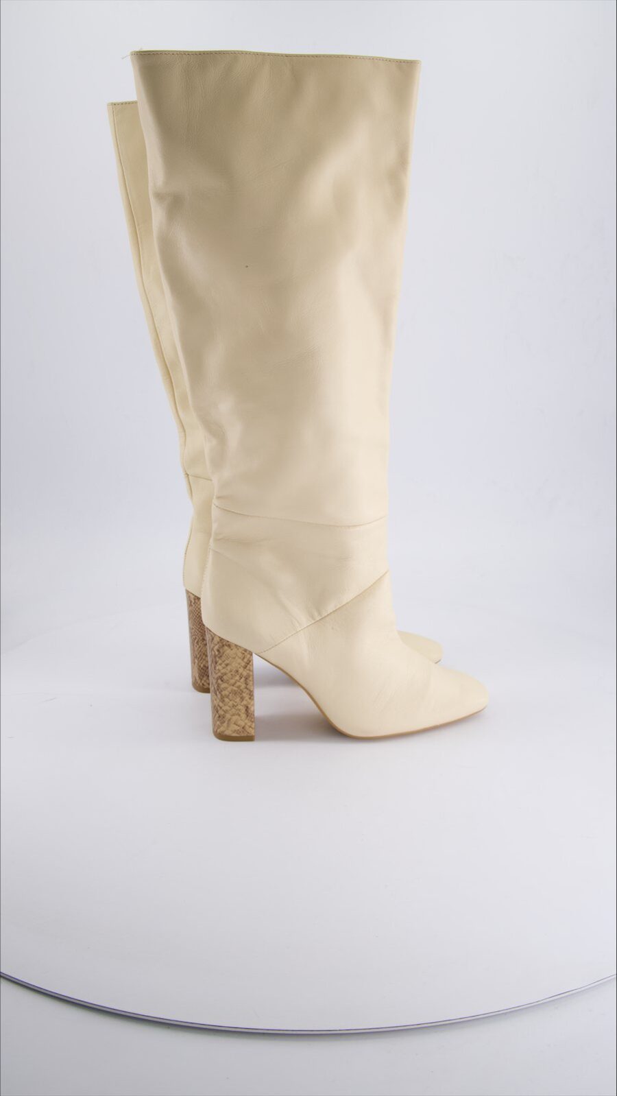 Mango Others Leather Beige 39 EU