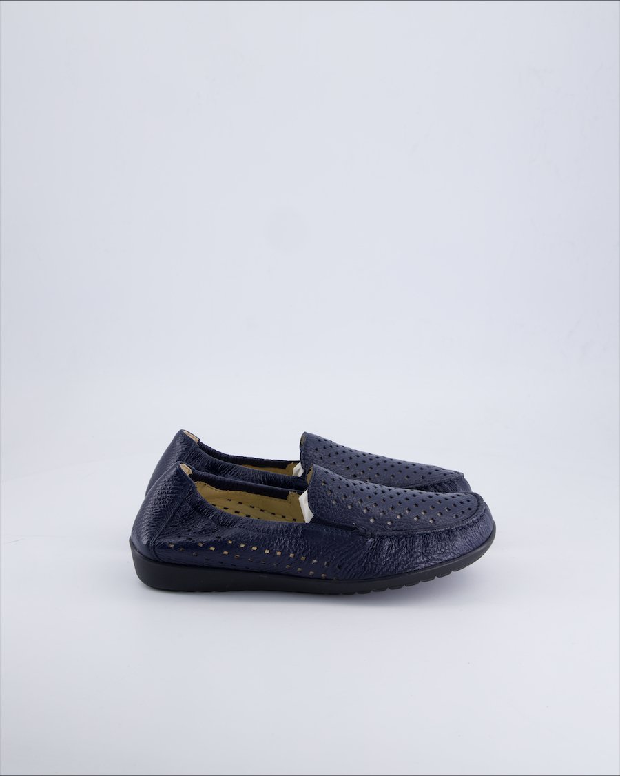 Helvesko Ballet flats Leather Navy 38 EU