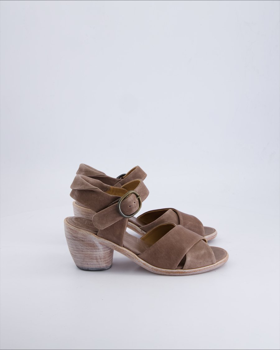 P. Monjo Sandals Leather Brown 38 EU