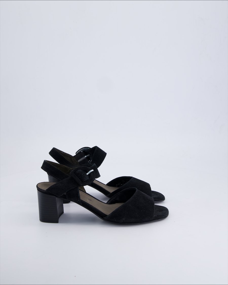 Gabor Sandals Suede Black 38 EU